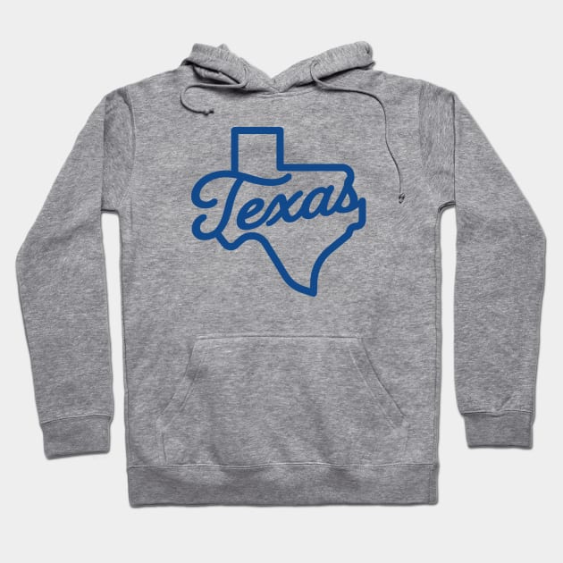 Texas Script Hoodie by sombreroinc